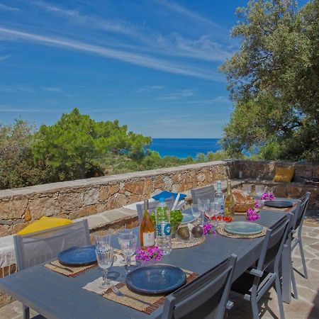 Villa Bodri, Maison En Pierre Avec Vue Mer Et Piscine Chauffee LʼÎle-Rousse Exterior foto