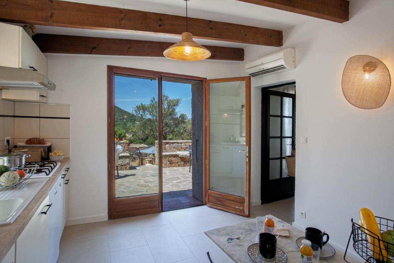 Villa Bodri, Maison En Pierre Avec Vue Mer Et Piscine Chauffee LʼÎle-Rousse Exterior foto